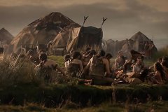 Дикарь Кхал Дрого жестко насилует раком Дейенерис в своем шатре